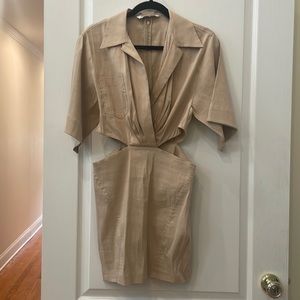 Zara Side CutOut Collared Summer Dress